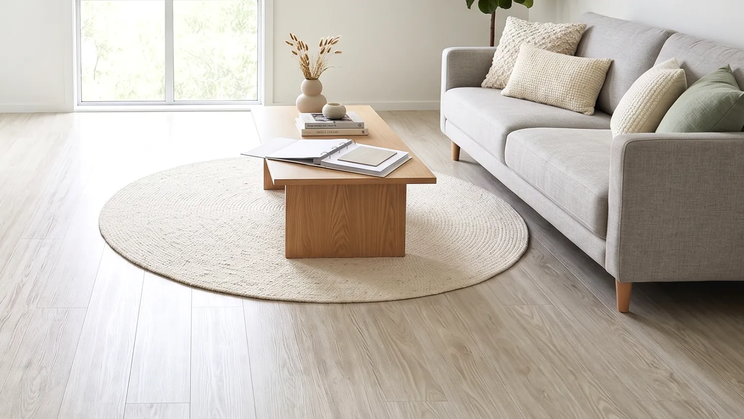 SPC flooring installed in a room