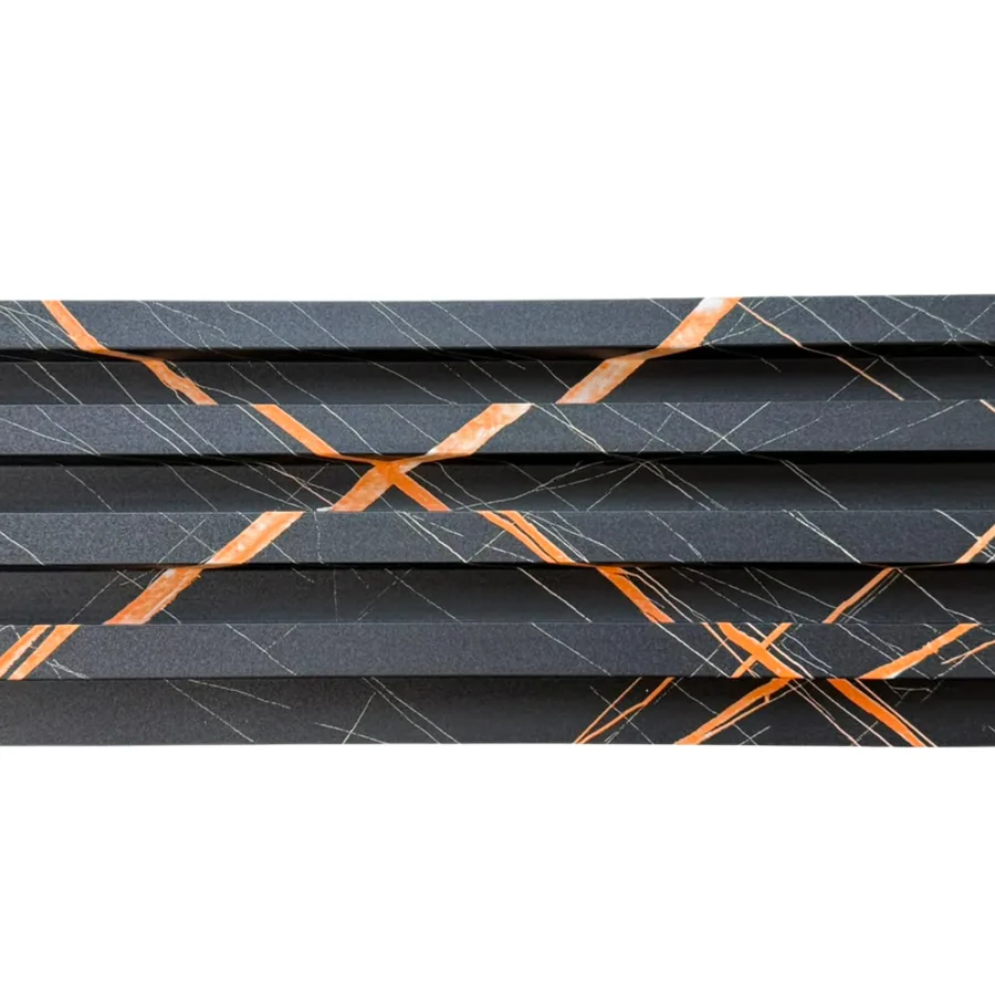 Black Marble Orange WPC wall panel