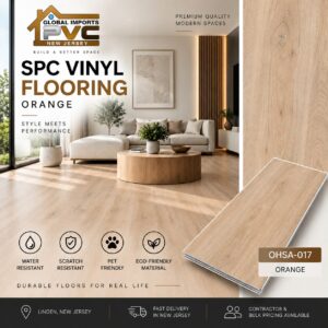 VINYL SPC FLOORING 24SFT*BOX ORANGE OHSA-017