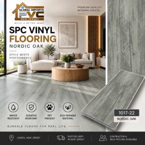 VINYL SPC FLOORING 24SFT*BOX NORDIC OAK NJ03 1017-22